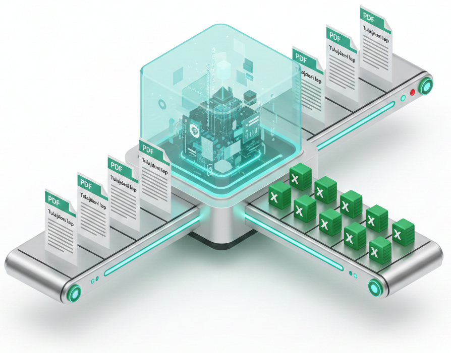 E-IIN pdf excel transzformáció